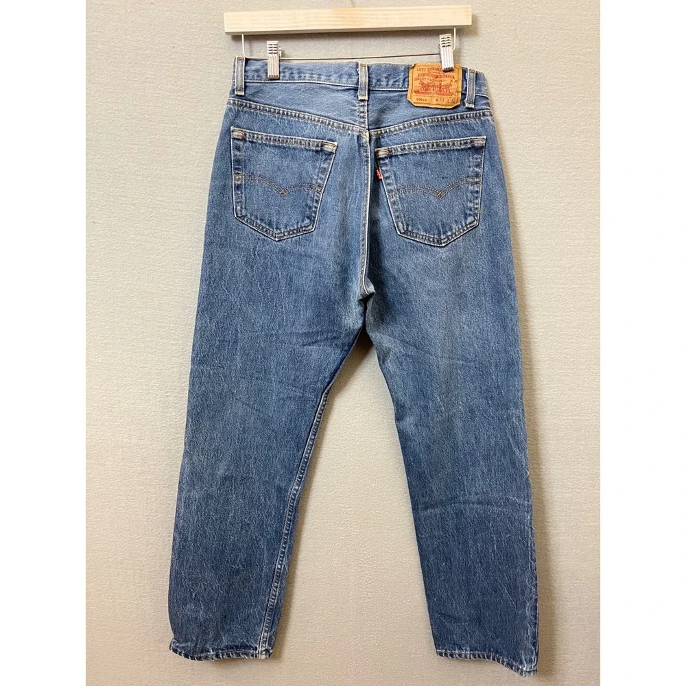 VTG Levis 501xx Men Jeans 33x32(30X30) Made in USA Blue Denim Straight Leg 501